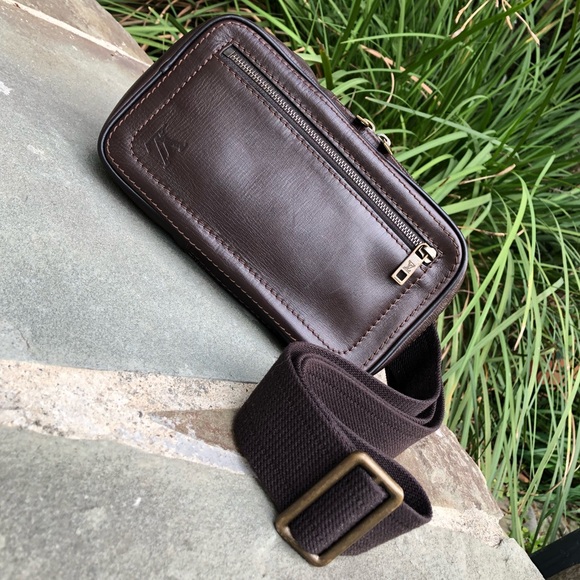 💯Authentic Louis Vuitton Sioux Utah Brown Waist Body Bag - Unisex ❤️VERY RARE❤️ - Picture 2 of 16